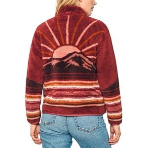 Faherty x B. Yellowtail Mountain Sunrise High Pile Fleece Jacket XS